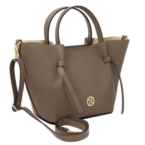 Legame - Leather shopping bag - Large size